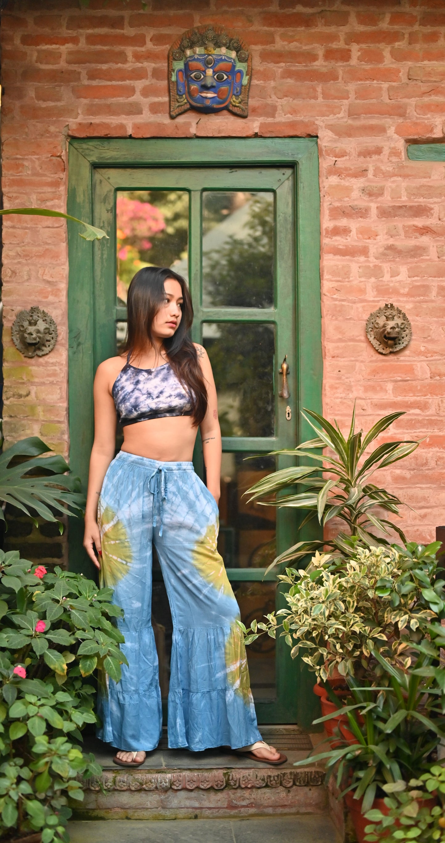 Tie Dye Mermaid Plazzo Set