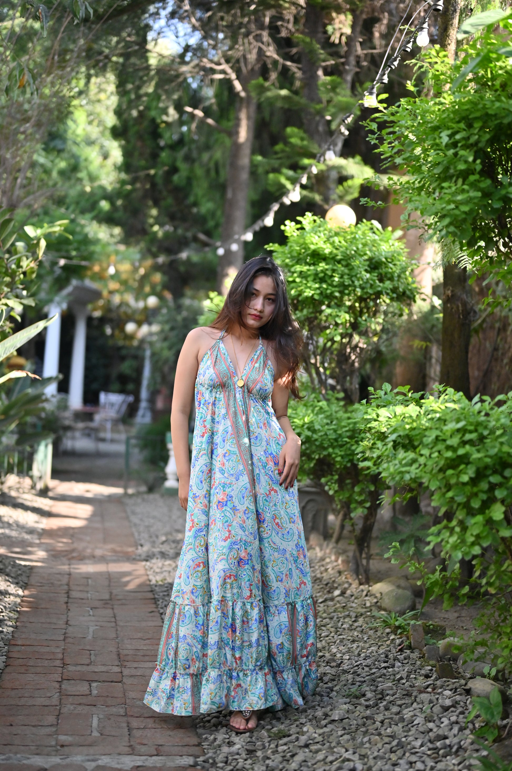 Backless Maxi Dress Nepali Hippie Backless Maxi Dress Nepali Hippie